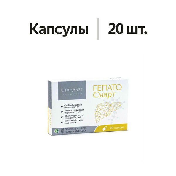 Стандарт Здоровья Гепато смарт капсулы 20 шт
