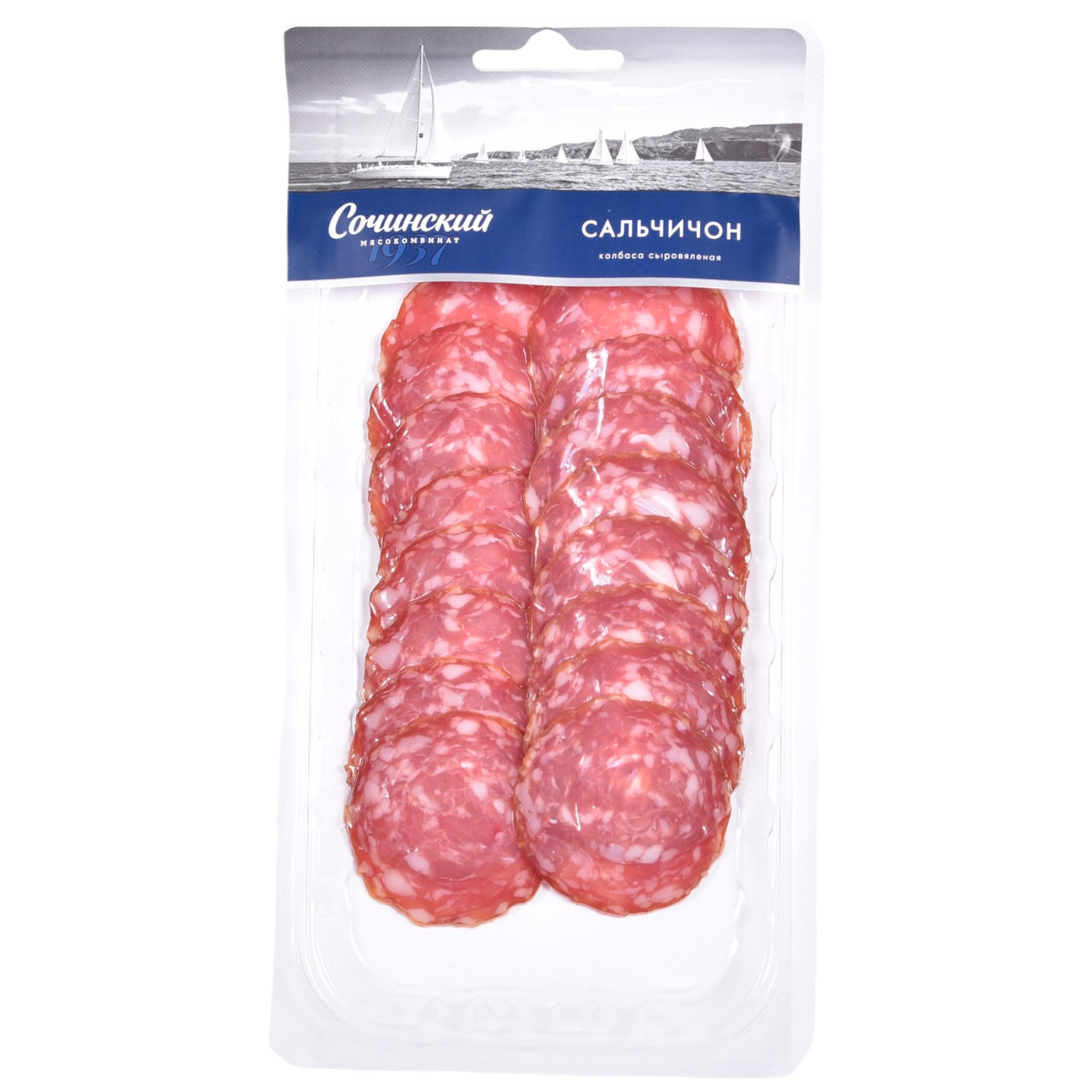 

Колбаса сыровяленая Сочинский мясокомбинат Сальчичон нарезка 70 г