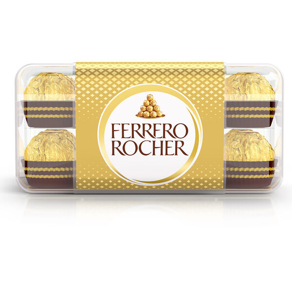 Конфеты в коробке Ferrero Rocher из молочного шоколада с начинкой из крема и лесного ореха, 200 г