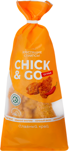 

Стрипсы куриные Chick Go Славный край Острые Халяль 1 кг