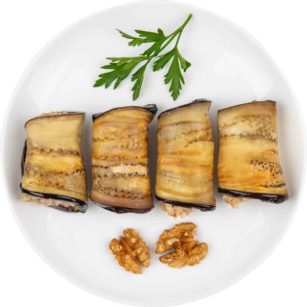 Рулетики из баклажан с ореховой начинкой вес