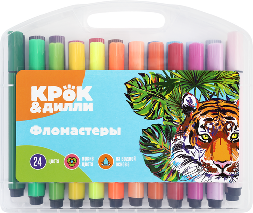 

Фломастеры Крок&Дилли 24 цвета