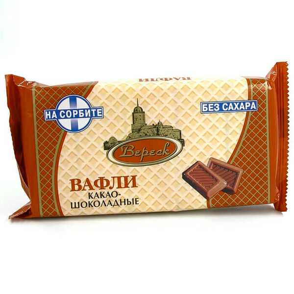 Вафли Вереск без сахара какао-шоколадные 105 г
