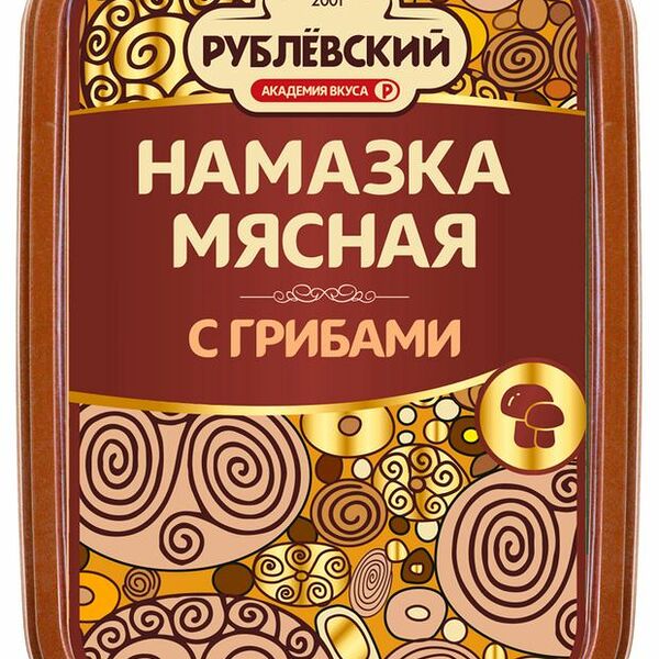 Намазка Рублевский Мясная Рублевская с грибами, 150 г