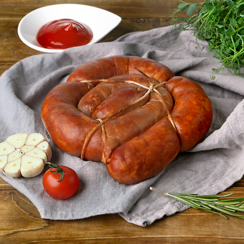 

Колбаса Вкусно едим Австрийская полукопченая вес