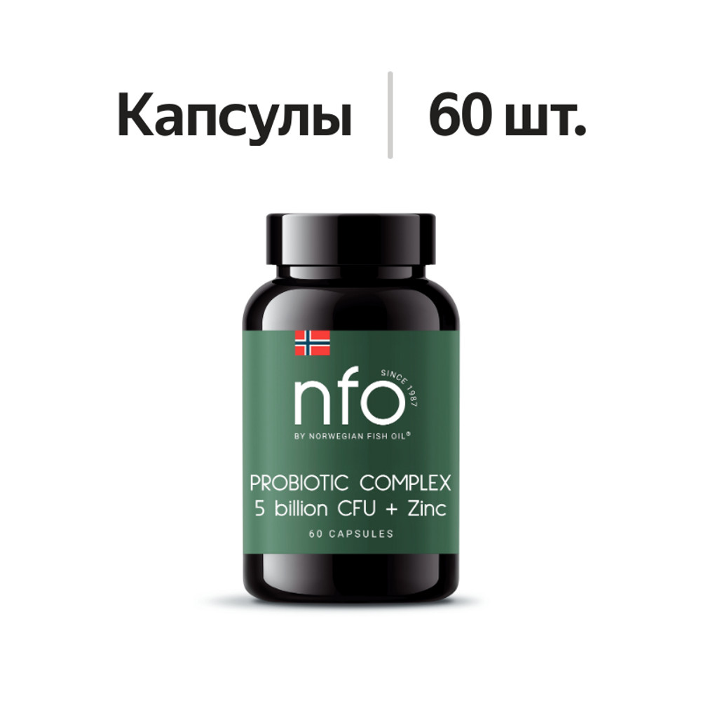 

NFO Probiotic Complex 5 billion CFU + Zinc капсулы 60 шт