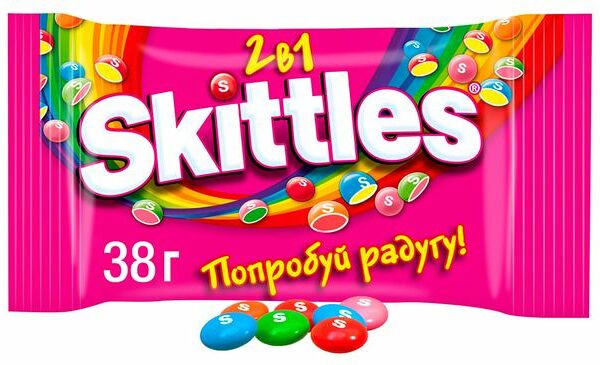 Драже Skittles 2в1