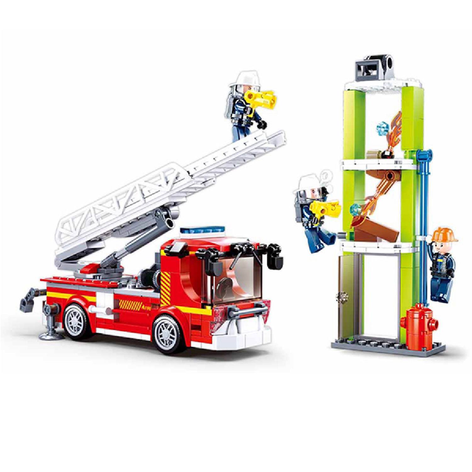 

Конструктор Sluban серия пожарный на пожаре 343 деталей m38-b0966