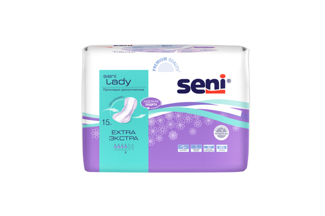 

Прокладки Seni Lady extra урологические женские 15 шт.
