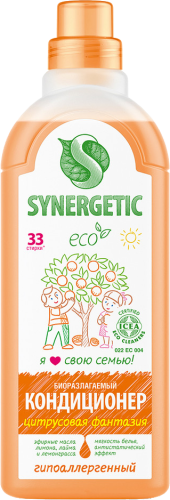 

Кондиционер для белья Synergetic Цитрусовая фантазия 1 л