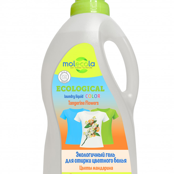 Гель для стирки Molecola Цветы мандарина для цветного белья 1 л