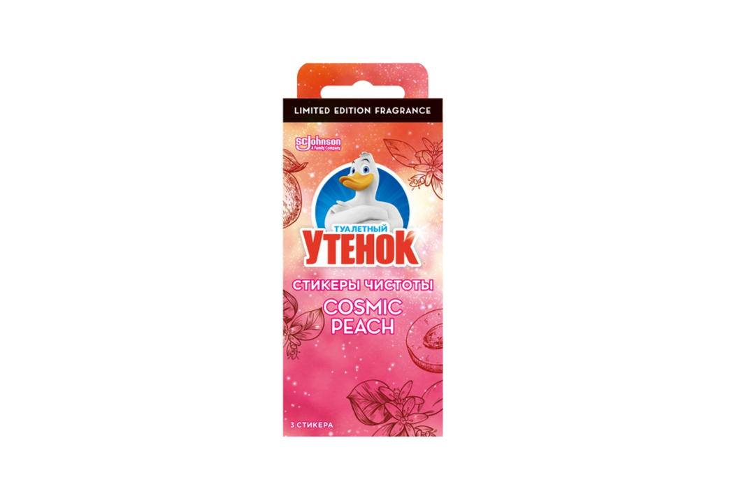 

Средство для очистки унитаза Туалетный утенок Cosmic Peach 3 шт