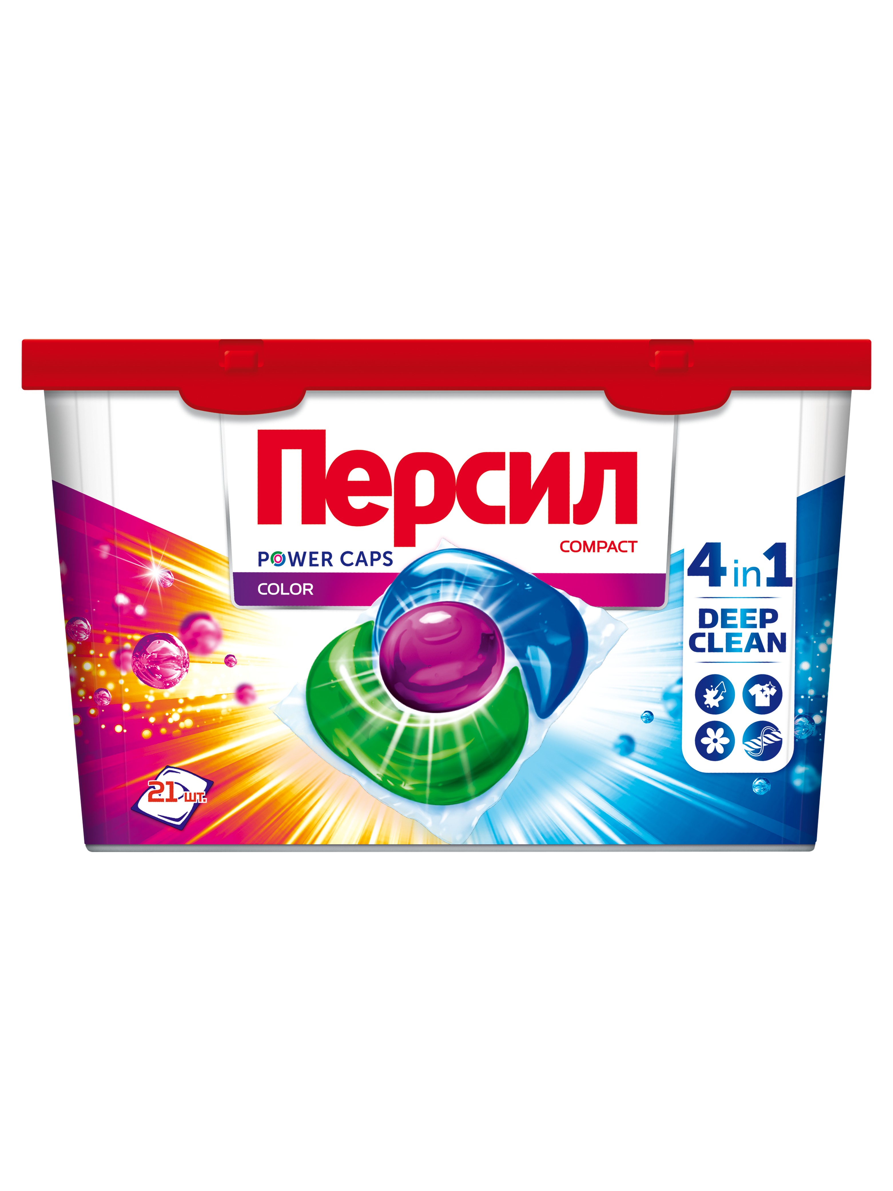 

Капсулы для стирки Персил Power Caps 4 в 1 Color 21 шт