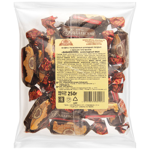 

Конфеты Бабаевские Шоколадный вкус 250 г