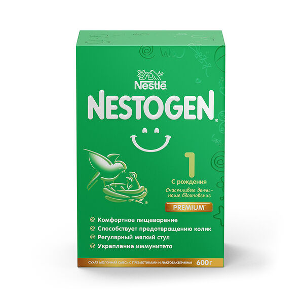 Nestle смесь Nestogen 1 молочная для детей с 0 месяцев 600 г