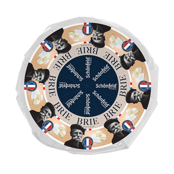 Сыр Brie мягкий с белой плесенью 45%, Shonfeld, Россия, БЗМЖ вес