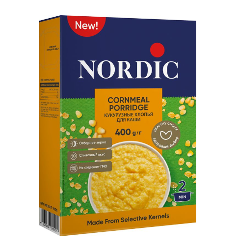 Хлопья кукурузные Nordic 400 г 