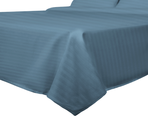 

Простыня HOMECLUB 200х220см, синяя, страйп-сатин