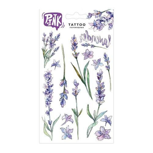Наклейки-тату переводные P.ink Лаванда 11х20 см