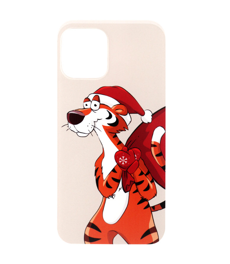 

Чехол для iPhone 5/5S/SE Тигр с мешком, бежевый