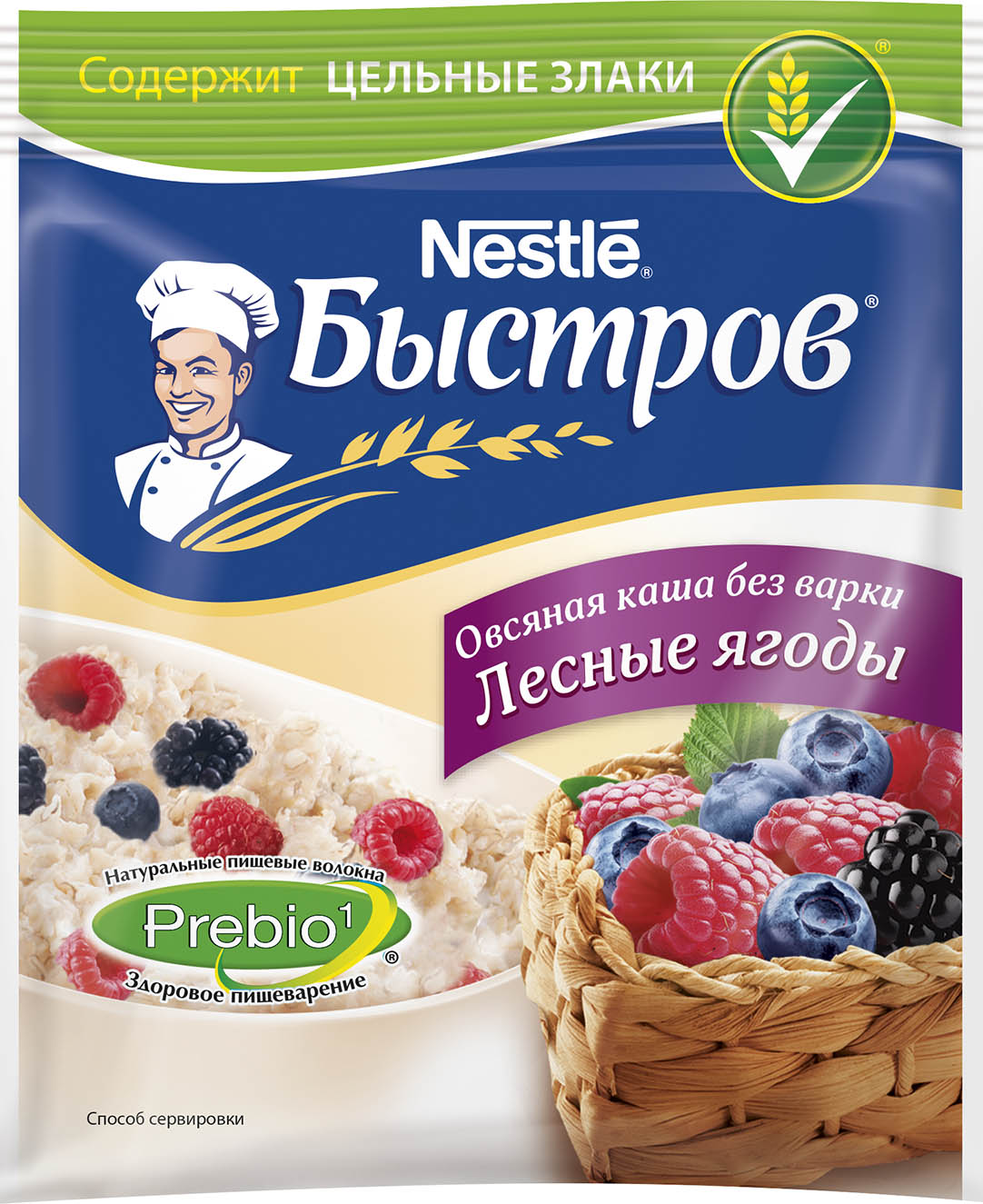 

Каша овсяная Быстров с лесными ягодами 40 г