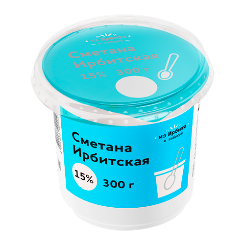 

Сметана Ирбитская 15% 300 г