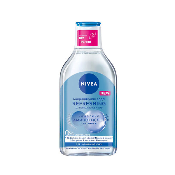 Мицеллярная вода Nivea Refreshing Очищающая для нормальной кожи 400 мл