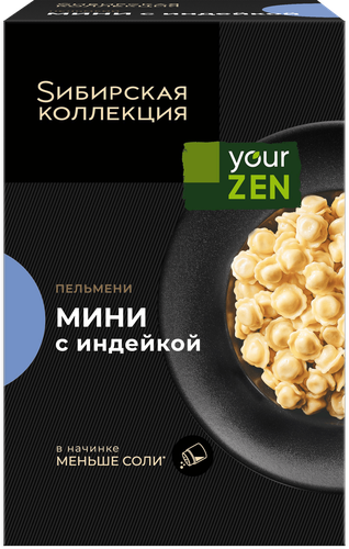 

Пельмени-мини Сибирская коллекция с индейкой замороженные 500 г