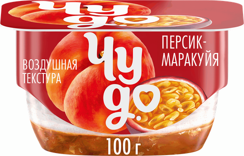 

Десерт творожный Чудо Персик-Маракуйя 4.2% 100 г