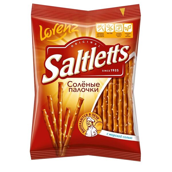 Палочки солёные Lorenz Saltletts классические 75 г