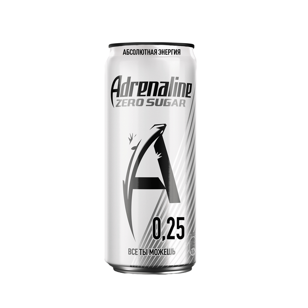 

Энергетический напиток Adrenaline Rush Silver Energy Zero Sugar Без Сахара 0.25 л