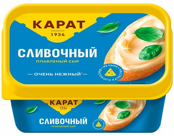 Сыр плавленый Карат Сливочный 45% 400 г