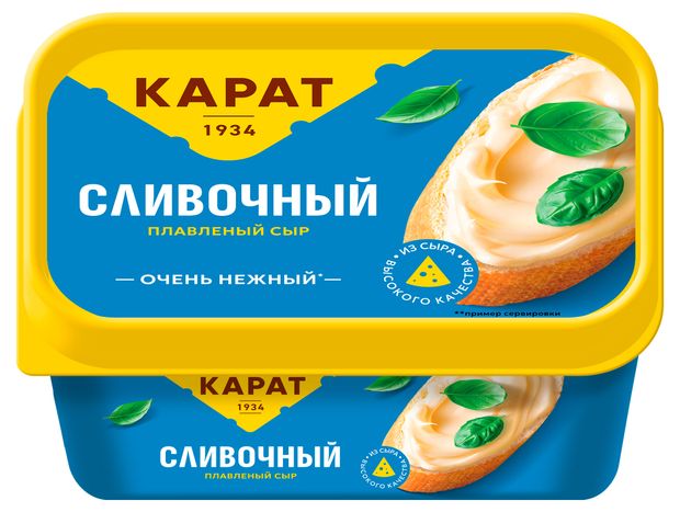 

Сыр плавленый Карат Сливочный 45% 400 г