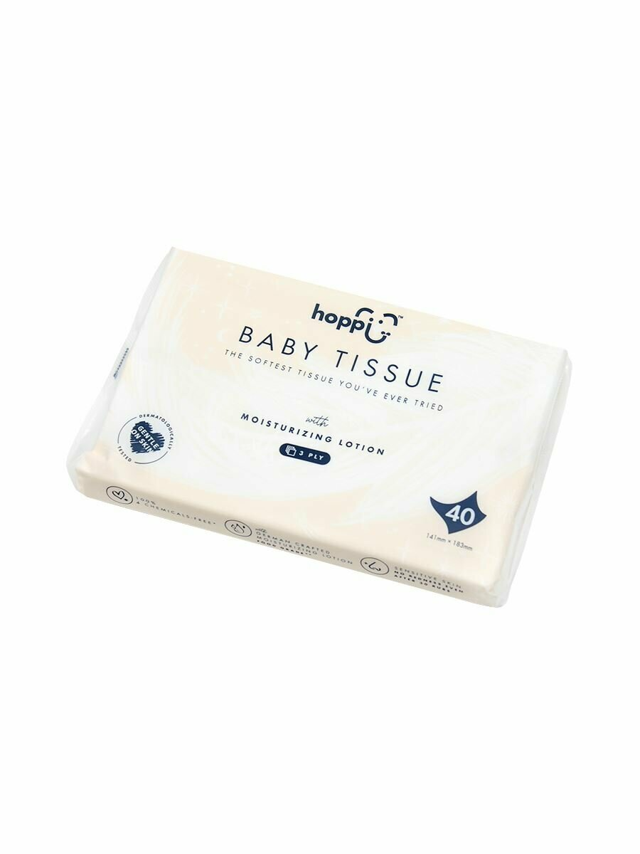 

Салфетки детские сухие Hoppi RoyalDream с увлажняющим лосьоном 40 шт.