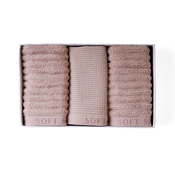 

Набор полотенец махровых Soft Silver, цвет Песчаный берег, Россия