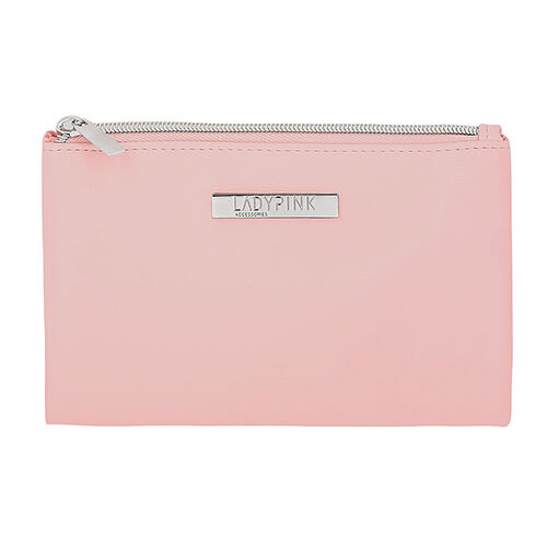 Косметичка Lady Pink Basic must have плоская, розовая