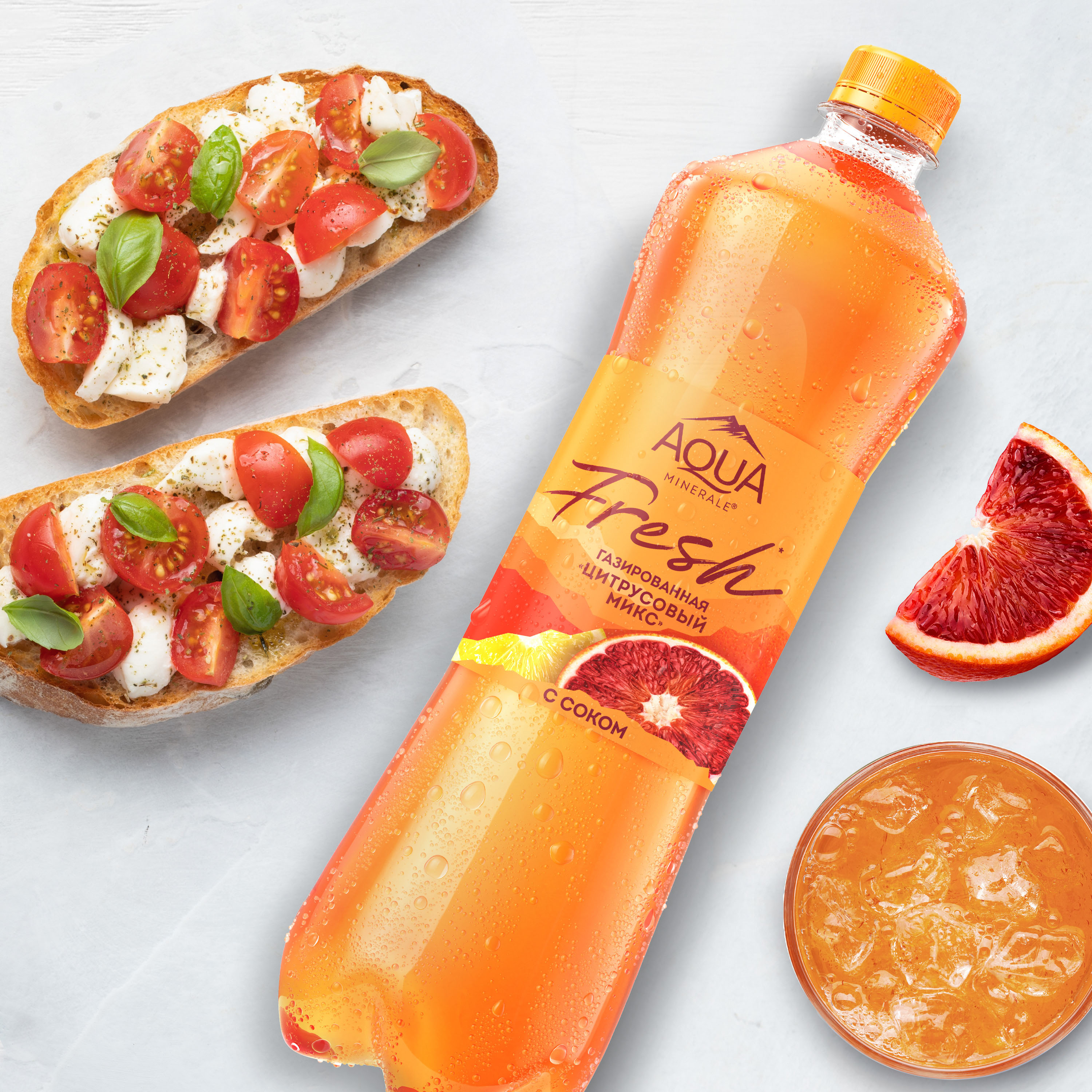 

Вода Aqua Minerale Fresh Цитрусовый микс газированная 1 л