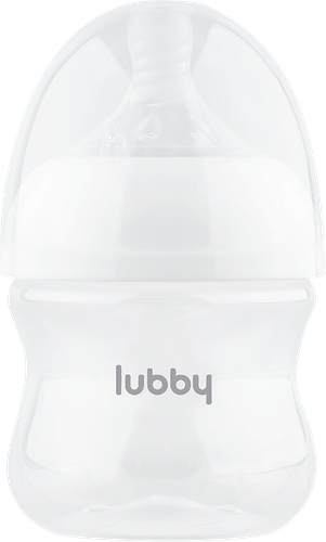 Бутылочка для кормления Lubby Бионика с молочной соской и широким горлом с 0 месяцев 120 мл
