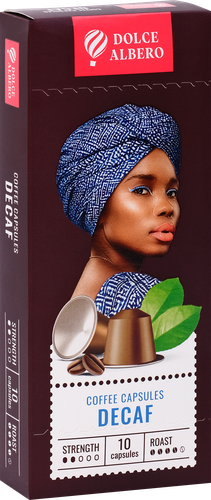 

Кофе молотый в капсулах Dolce Albero Без кофеина (Decaf) 10 капсул 53 г