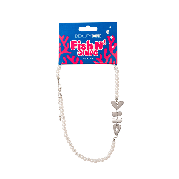 Колье Beauty Bomb Jelly Pirates Fish N' Chips Жемчужно-серебристое 1 шт