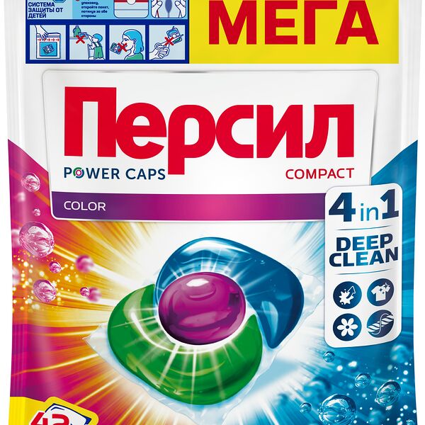 Капсулы для стирки Персил Power Caps Color 42 шт