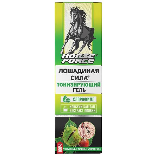 Гель Лошадиная Сила Тонизирующий с конским каштаном и экстрактом пиявки 125 мл