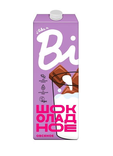 Напиток ультрапастеризованный Take a Bite овсяный Шоколад без сахара 2.5%1 л