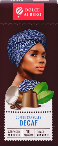

Кофе молотый в капсулах Dolce Albero Decaf 10 капсул 53 г