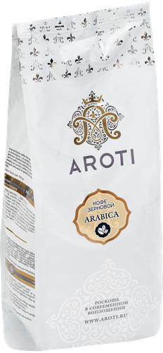 

Кофе зерновой Aroti Arabica жареный 250 г