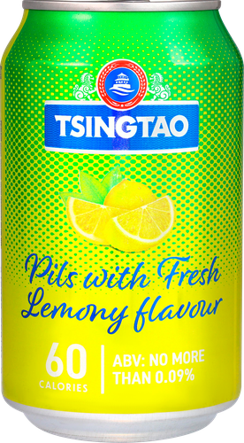 

Пиво безалкогольное Tsingtao с лимоном светлое фильтрованное пастеризованное ж/б 330 г