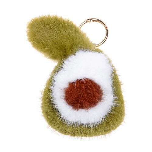 Брелок Авокадо меховой