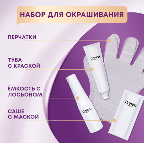 

Стойкая крем-краска для волос Палетт Интенсивный Цвет 1-0 (N1) Чёрный 110 мл