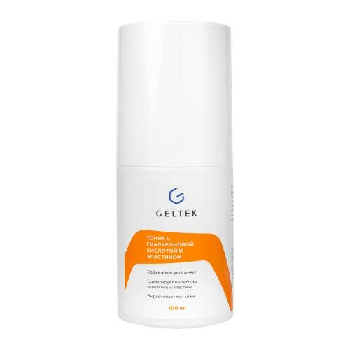 Тоник для лица Geltek с гиалуроновой кислотой и эластином 100 мл