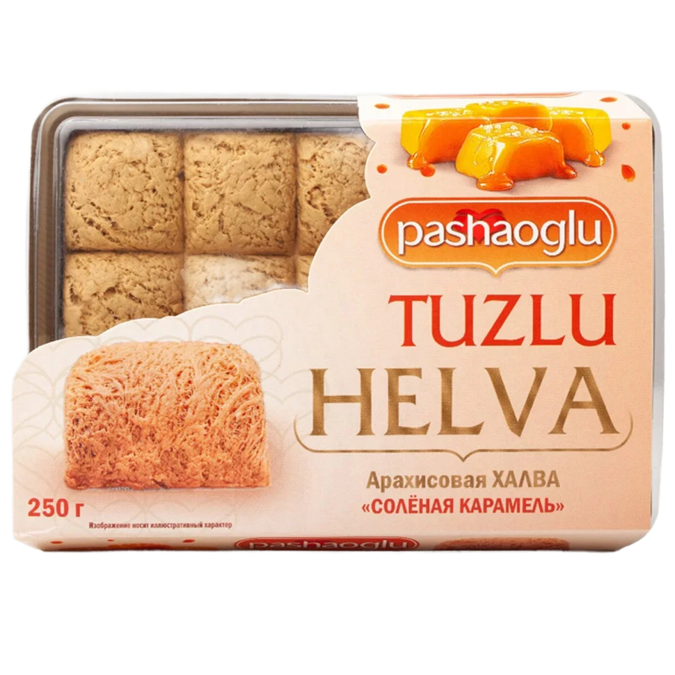 

Халва арахисовая Pashaoglu с соленой карамелью 250 г
